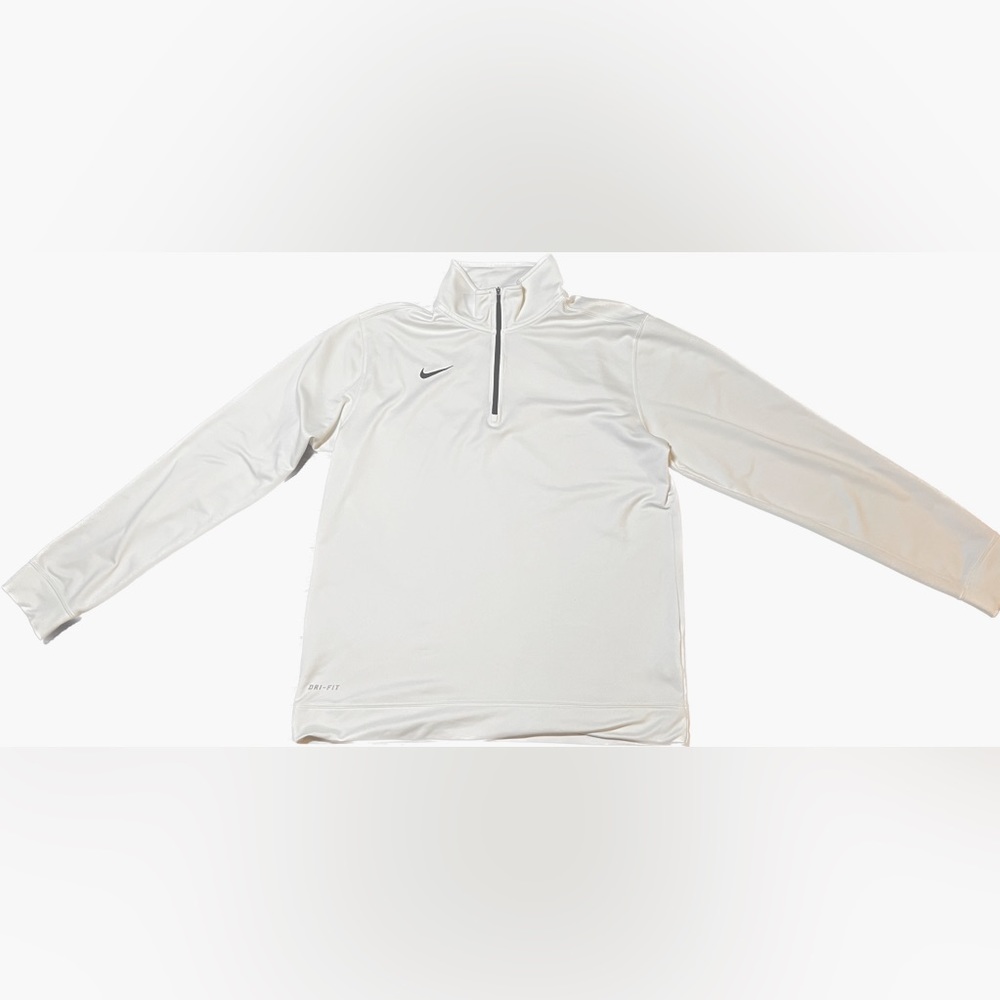 Size men medium white Nike quarter zip.
